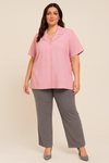 Classic Pink Button-Down Shirt